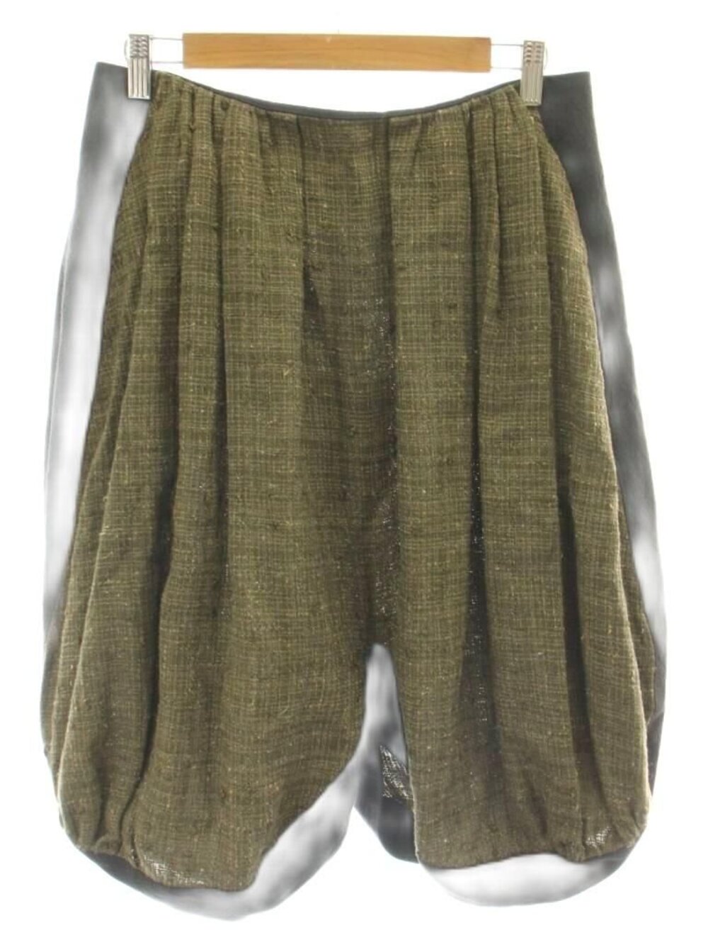 Louis Vuitton Sarouel Pants Linen Silk Blend 38 Green Black Uq8 MW